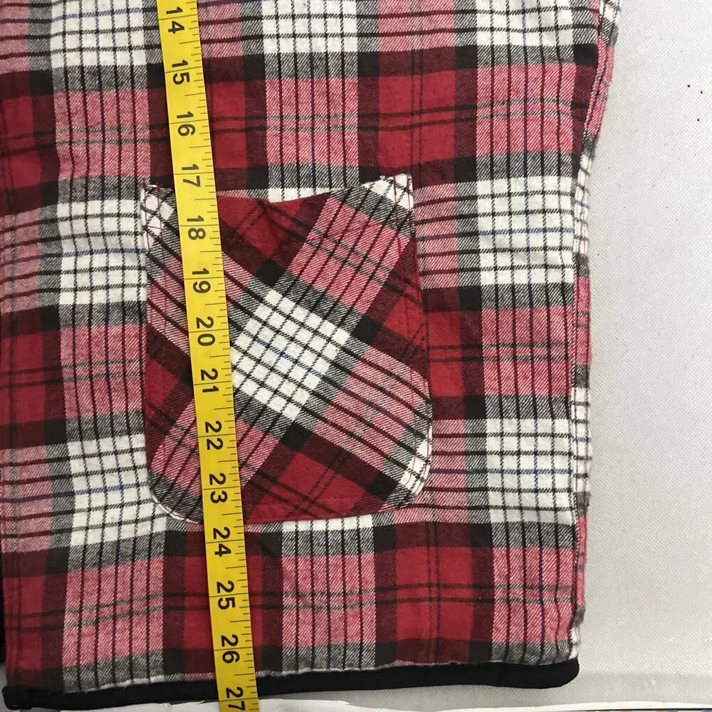 Vintage Marlboro Country Store Vest Mens Large Red Plaid Reversible Quilted 90s